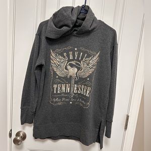 Maurices NASHVILLE Graphic Hooded Sweatshirt Size XS